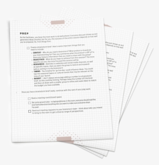 The Brainstorm Blueprint Content Hacker - 8.5 X 11 Paper Mockup