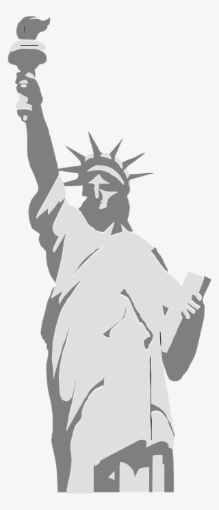 Lady Liberty New York Landmark - New York Drawing Png
