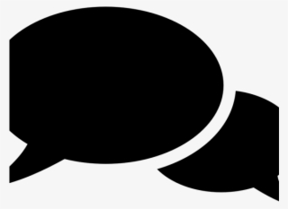 Speech Bubble Clipart Black And White - Conversation Vector Png