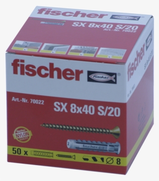 50x 8mm Fischer Wall Plugs, Drywall Anchor, Screw Anchor, - Wall Plug