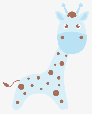 Giraffe Clipart Profile - Baby Boy Clipart