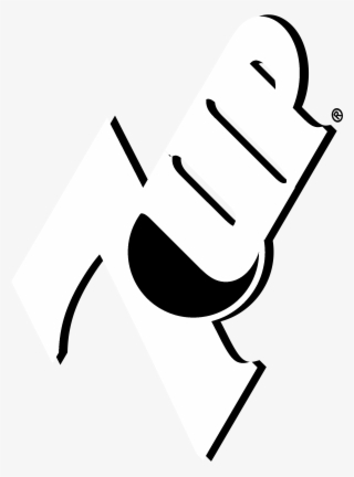 7up Logo Black And Ahite