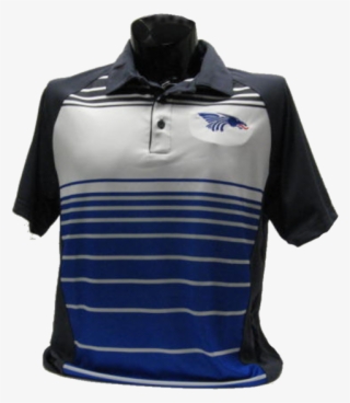 Polo With The Raglan Sleeves, Horizontal Stripes On - Polo Shirt