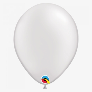 Plain Pearl White 11" Balloon - Balão Branco Png