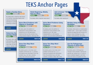 K-8 Teks Anchor Pages In Goalbook Toolkit - Web Page