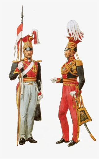 Рядовой И Офицер 9 Уланского Полка, 1820 Год - British Queen's Royal Lancers