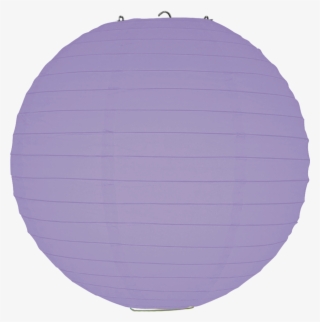 Lavender Ribbed Paper Lanterns - Circle