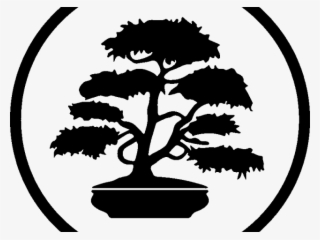 Bonsai Clipart Avocado Tree - Bonsai Preto E Branco