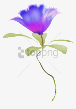 Free Png Watercolor Flower Blue Flowers Border Png - Watercolor Transparent Background Border Flowers