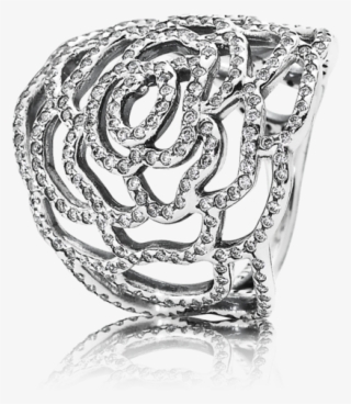 Shimmering Rose Ring - Pandora Rose Ring Silver