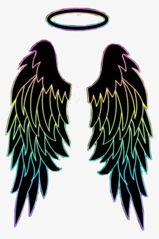 #wings #halo #rainbow #colors #angelwings #colorful