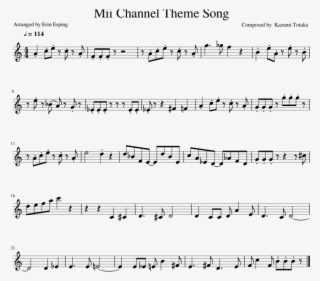 Mii Channel Theme Song In Cmajor - Havana Trumpet Sheet Music