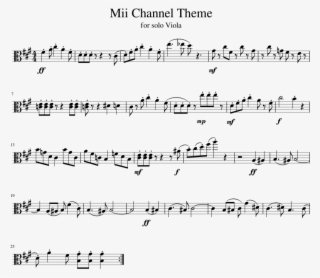 Mii Channel Theme - Havana Trumpet Sheet Music
