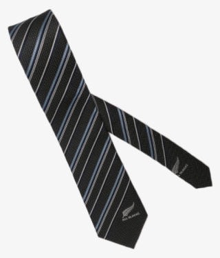 All Blacks Blue Stripe Tie - Pattern
