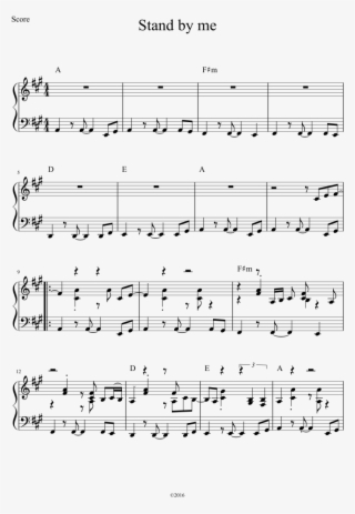 Stand By Me Sheet Music 1 Of 4 Pages - Stand By Me Piano Part