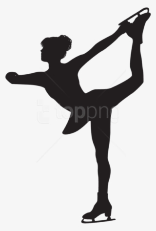 Free Png Figure Skating Woman Silhouette Png Png - Clip Art Figure Skater