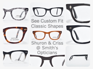 Size To Fit & Classic Shaped Frames From Shuron & Criss - Plastic