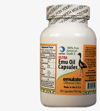 100% Pure Ultra Emu Oil Capsules - Agaricus