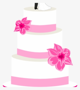 Wedding Cake Clipart Icon - Pink Wedding Cake Clipart