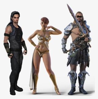 fantasy, characters, warrior, fighter, barbarian, thief - woman warrior characters