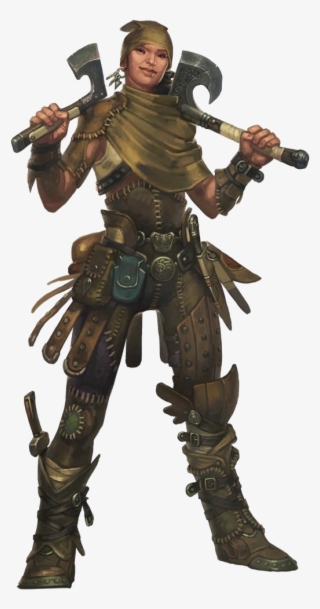Fantasy Art Female Warrior Fighter Hand Axes Ranger - Dnd Dual Wielding Ranger