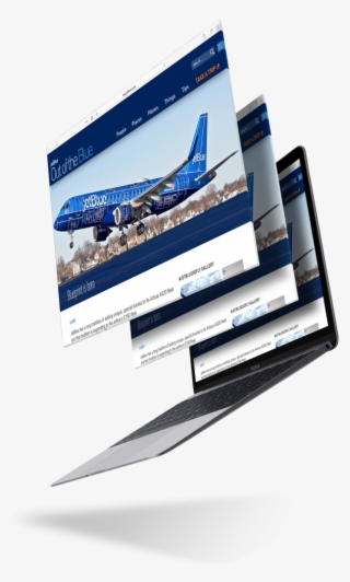 Jetblue Web Design Showcase On A Macbook Pro - Boeing 737 Next Generation