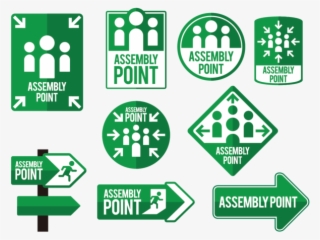 Meeting Point Icons Vector - Traffic Sign