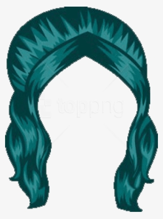 Free Png Rainforest Chunk Hairstyle Blue Png - Lace Wig