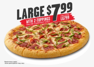 99 2-topping Large Online Carryout Only - California-style Pizza