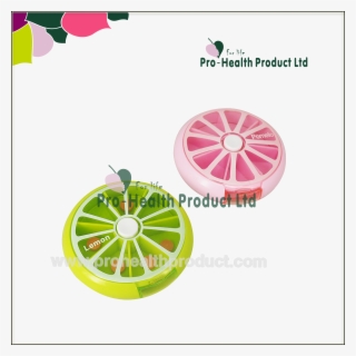 Ph01-067 7 Compartments 7 Day Round Fruit Shape Auto - Pill Organizer