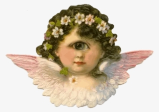 cherub sticker - victorian angel