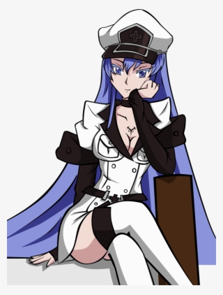 Png - Esdeath From Akame Ga Kill Chibi