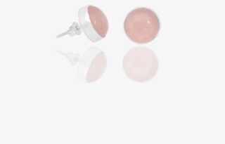 Rose Quartz Stud Earrings - Eye Shadow