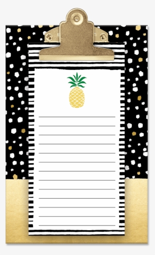 Pineapple Dot Clipboard Set - Fruit