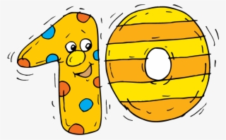 10-ten - Cartoon Ten Png