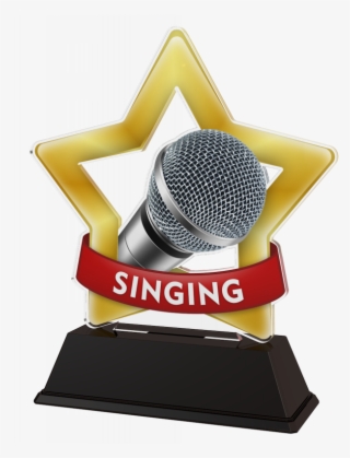 Mini Star Singing Trophy - English Language Trophy