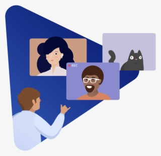Cloud Based Video Conferencing Solutions - Cartoon
