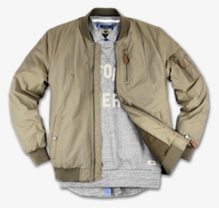 Aw15 Jackets 0004 Bomber Khaki Styled Copy - Zipper