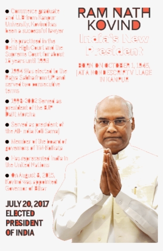 Image Of About Ram Nath Kovind- Elected 14<sup>th</sup - Senior Citizen