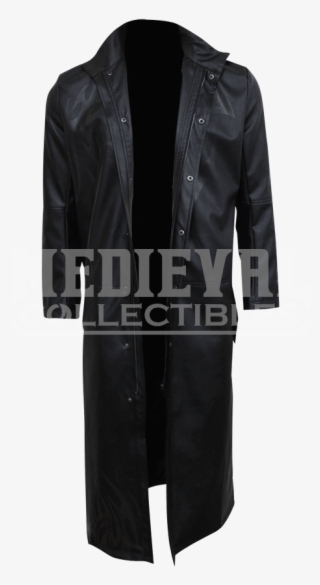 Just Tribal Mens Gothic Trench Coat - Leather Jacket