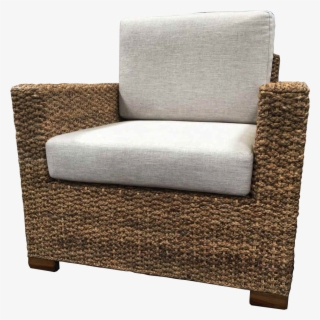 #24- Woven Sea Grass Outdoor Lounge Chair W