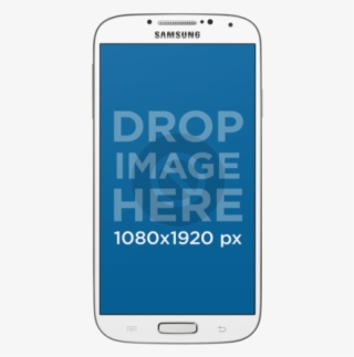 White Samsung Phone Mockup Over A Png Background - Galaxy S5 Mockup Png