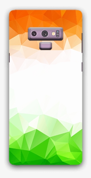 Triangle Geometrical With Indian Tricolor Samsung Note - Smartphone