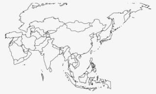 Location - Asia Map Political Blank