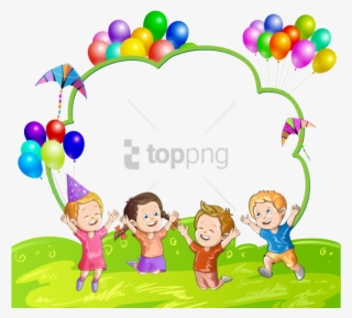 Free Png Kids Balloon Png Image With Transparent Background - Children With Balloon