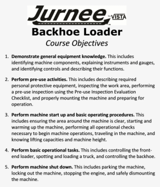 backhoe loader training tractor loader backhoe safety - document