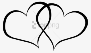 Free Png Fancy Love Heart Outline Png Image With Transparent - Heart Clipart Png Black And White