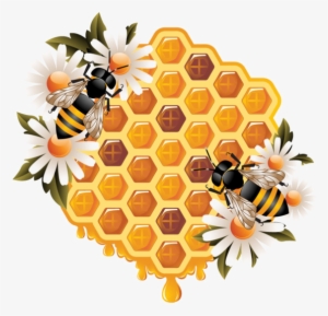 Ϧees ‿✿⁀ Bee Free, Bee Happy, Winnie, Honeycomb - Flower Honey Bee Clip