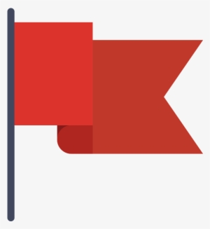 Red Flag - Flag Flat Icon Png