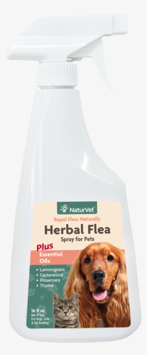 Enlarge Image - Naturvet - Herbal Flea Spray For Dogs & Cats -